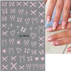 Hebterrka Nagelsticker Schmetterlingsform 4 Blatt Nail Art Sticker ，Nageldesign-Aufkleber mit