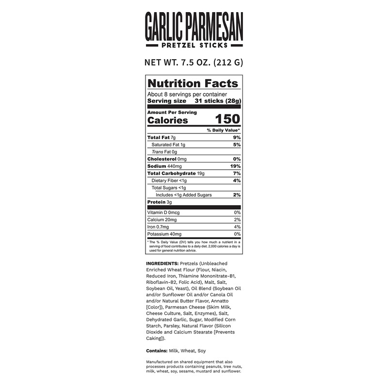 Pop Daddy Flavored Pretzels Sticks, Healthy Gourmet Pretzels Snacks, 7.5oz