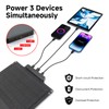 30W Solar Panel Charger, Portable Foldable Solar Panel with 3USB