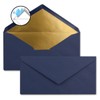 Envelopes size DIN Long, gummed, wet seal, Gold / Silver
