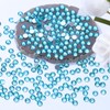 Meibite Aquamarine Flatback Rhinestones, Glass Rhinestones for Nail Art and