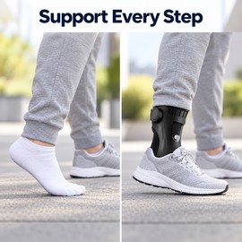 Airbag AFO Foot Drop Brace – Adjustable Ankle Support with Soft Fabric Design for Daily Wear