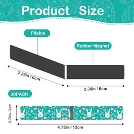 Magnetic Bookmarks, Pack of 30 Children's Pages Markers, Magnetic Bookmarks, Reading Minis, Magnetic Markings, Colourful