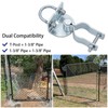 2 Pack T-Post Gate Hinge Kit, Fits T-Post & 1-3/8"