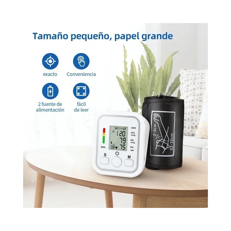 Tensimetro Electrnico Estilo De Brazo Inteligente Blanco