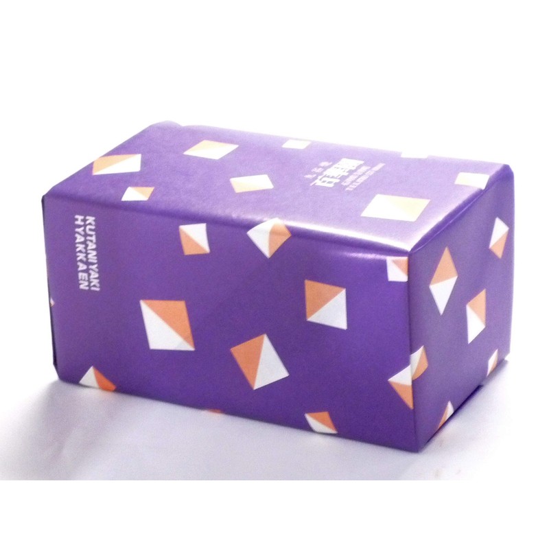 九谷焼 [Couple Tea Bowls] 金糸 Plum and birds "Back Picture"