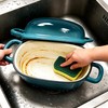 HCXCQLSUY Enameled Cast Iron Oval Dutch Oven for Bread Baking,