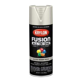 12 oz Krylon K02721007 River Rock Fusion All-In-One Paint & Primer Spray Paint, Gloss