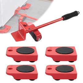 XPJBKC Heavy Duty Furniture Lifter and 4 Pcs Furniture Sliders Set, 360°Rotation Furniture Movers Wheels to Move Heavy Objects, Refrigerator, Sofa, Appliances, Easy and Safe Moving, 150 Kg Capacity