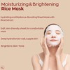 SOQU Moisturizing and Brightening Rice Mask - Hydrating and Radiance