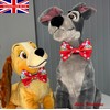New Dogs Bow Tie Bowtie Easter Rabbit EGGS carrots RED