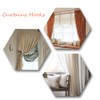Hicello 2Pcs Window Curtain Drapery Tieback/Door Wall Tassel Hooks/Silver Room