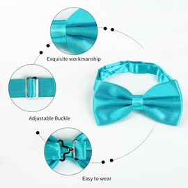 Alizeal - Pajarita ajustable para hombre, Turquoise, Talla única