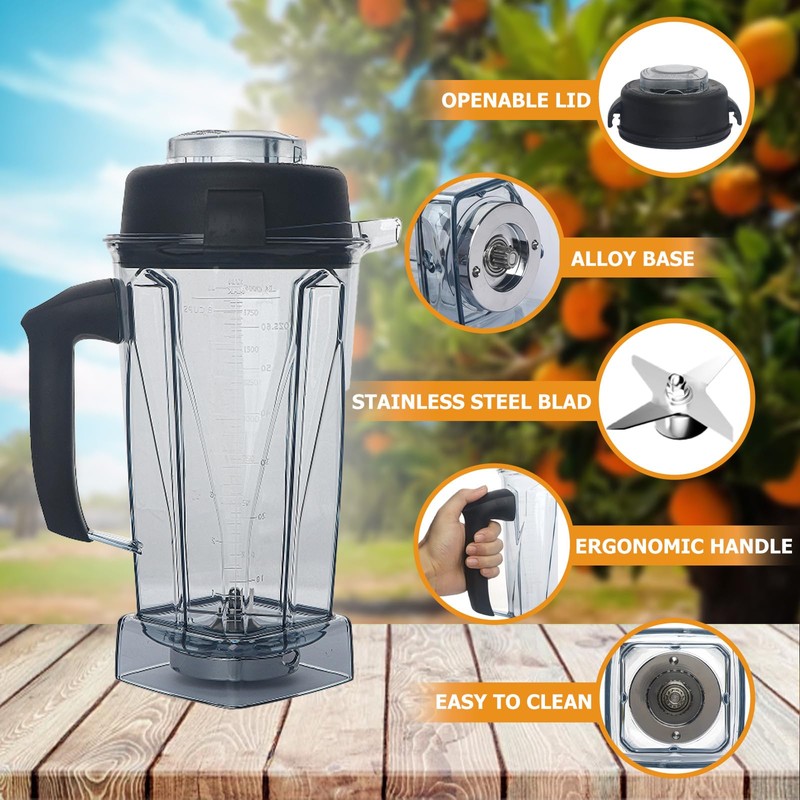 64oz Blender Pitcher Replace for 5200 5000 6500 7500 Pro500