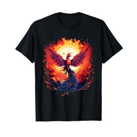 Mythical Bird Phoenix Rising Rejuvenation Fire Phoenix Bird T-Shirt