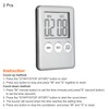 PATIKIL Digital Timer, 2Pcs Small Count Down/UP Clock with Magnetic,