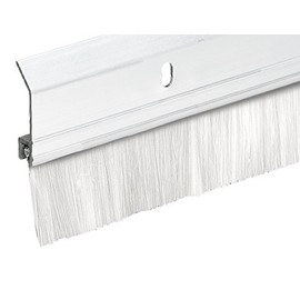 Frost King SB36W Extra Brush Door Sweep, 2in Wide x 36in Long, White-Aluminum