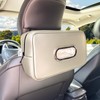 Noaman Upgraded Large Car Tissue Holder Premium PU Leather Tissues
