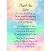 Thank You Poem Verse Card for Sister
