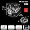 Suplanet Engine Building Blocks Sets,V8 Engine Model kit That Runs