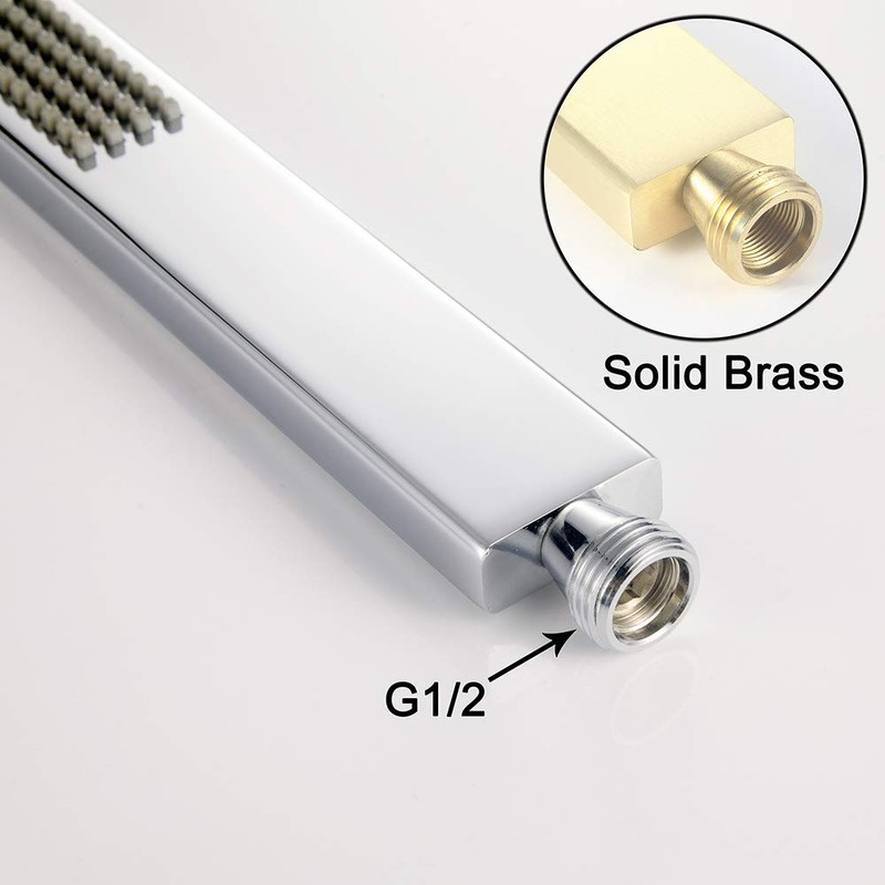 Gaosin Brass Handheld Shower High Pressure Single Function Hand Shower