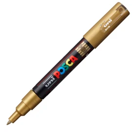 uni-ball 186781 - POSCA Marker mit extra feiner Rundspitze - gold