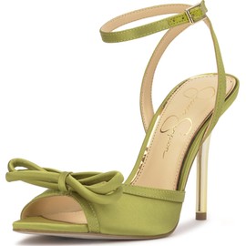 Jessica Simpson Women's Nolira Heeled Sandal, Meadow Green, 10
