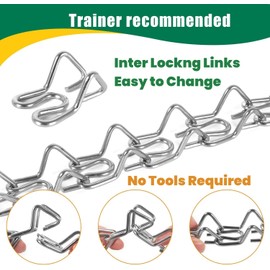 Stainless Steel Dog Training Collar with Quick Release Buckle, ​Adjustable Chain Collar for Dogs with The Swivel Ring 26in x 4.0mm (Neck Size up to 23in) XL