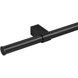 Gedotec Design Kitchen Railing Wall Rail System | Black Matt | Railing Set Length: 900 mm | Railing System with 5 S-Hooks with Mounting Material | 1 Complete Set - Metal Kitchen Rail