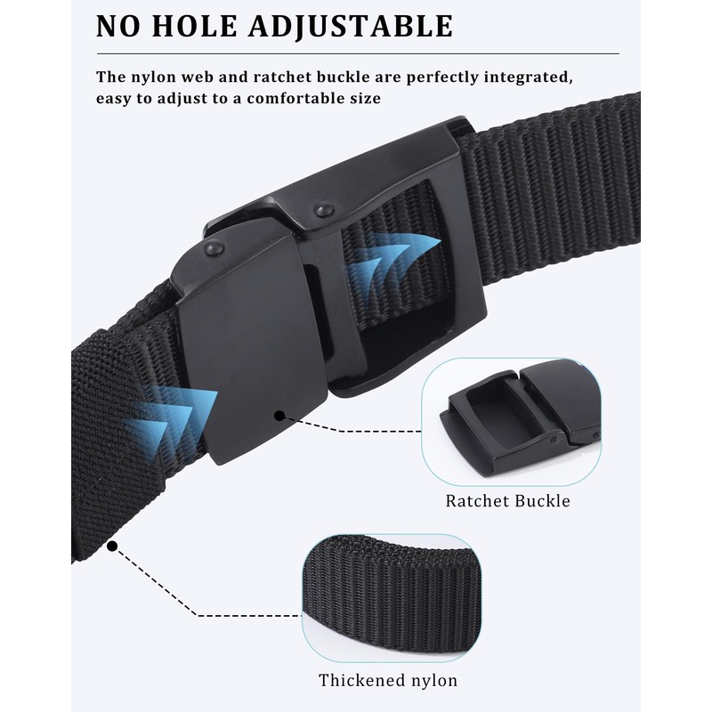 Coubeau Nylon Belt for Men Portable Belt for Men Fashion
