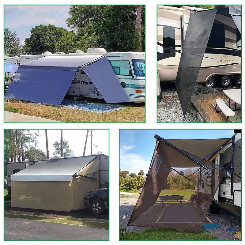 leaveshade RV Awning Side Sun Shade Screen (9'X7') Mesh Screen