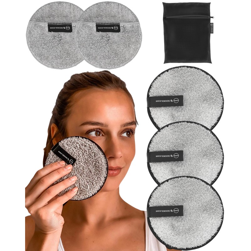 Ogato- Juego de almohadillas reutilizables para eliminar maquillaje, ecológicas, reutilizables,
