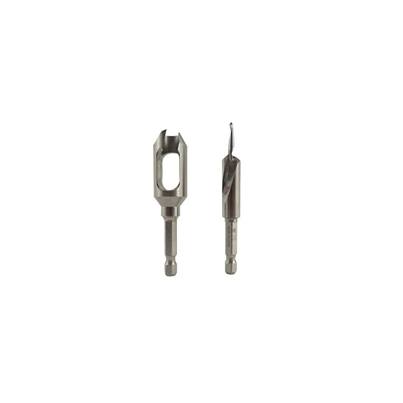 WoodOwl 58S-14 Plug Cutter/Countersink Set 4 mm (~5/32”) Pilot Hole