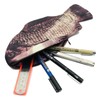 Opexicos Opexicos 2Pcs Carp Pen Bag Realistic Fish Shape Make-up