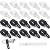20 Piezas Organizador de Cables Organizador de Cables Ajustable de