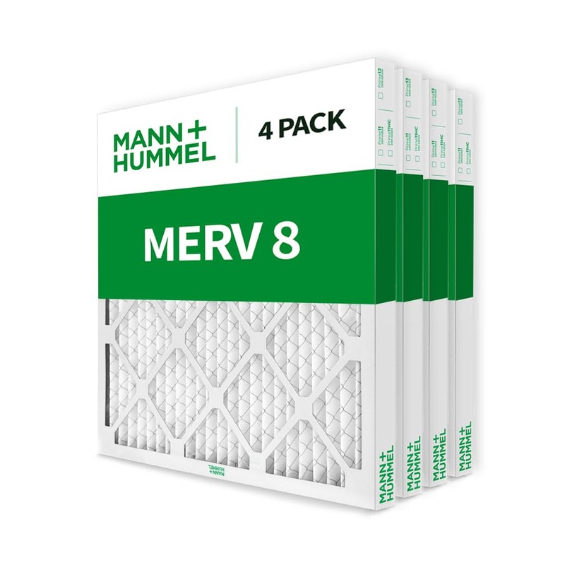 Mann+Hummel 20x25x2 MERV 8 Pleated HVAC AC Furnace Air Filters.