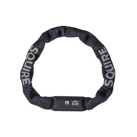 Squire Locks Chainlok™ 8 Wearable Chain Bike Lock – Secure Bike Lock – Lock Length 850mm – 8mm Hardened Alloy Steel Chain Links – Includes 2 Keys & Extender Strap – Sold Secure Bicycle Silver Approved