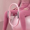 Unisex Non-slip Home Workout Yoga Pilates Stretching Circle Ring for Pelvis and Leg Line Pilates Ring Purple