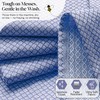 HEIRLOOM COMFORT Indigo Blue Honeycomb Kitchen Towels 5 Pack, 16x26
