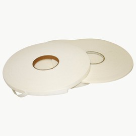 JVCC DC-PEF12A Polyethylene Foam Tape [Double-Sided, Closed Cell, 1/8 inch Thick]: 1/8 in. Thick x 1/4 in. x 18 yds. (White)