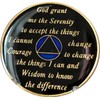 2 Year AA Medallion Metallic Blue Tri-Plate Sobriety Chip