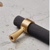 BWRMHME Set of 2 Solid Brass Cabinet Pulls 6.3 Inch