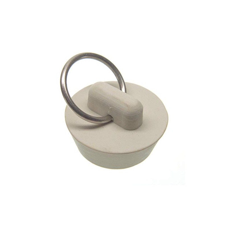 Danco 35974B 1-Inch Rubber Drain Stopper, White, 1 per Bag