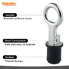 Mgoodoo 4Pcs 1 Inch Boat Plug Snap Handle Drain Plug