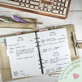 SinnWunder® 2024 Premium Calendar Inserts - Daily Calendar with 1 Day per Page - Size DIN A5 - VintageSinn