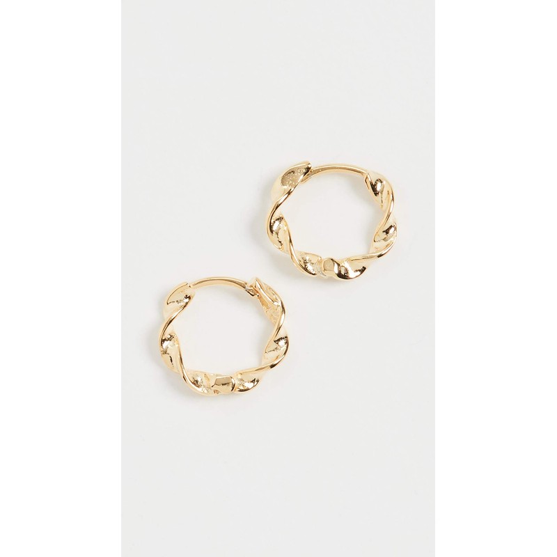 SHASHI Women's So Twisted Huggies, Gold, One Size