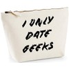 Hippowarehouse I Only Date Geeks printed make up cosmetic wash