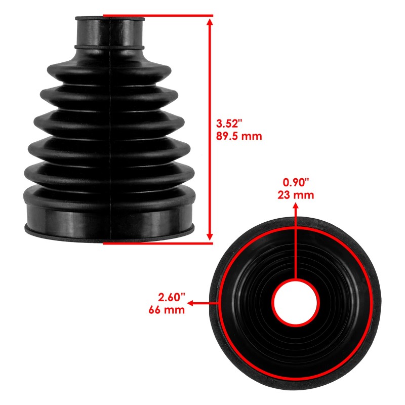 Caltric Front Outer & Inner CV Axle Boot For Honda