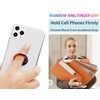 lenoup Rainbow Cell Phone Ring Stand Holder,Multicolor Ring Grip Kickstand,Iridescent