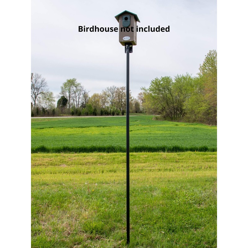 Universal Mounting Pole Kit - Great for Post-Mounted Bird Houses